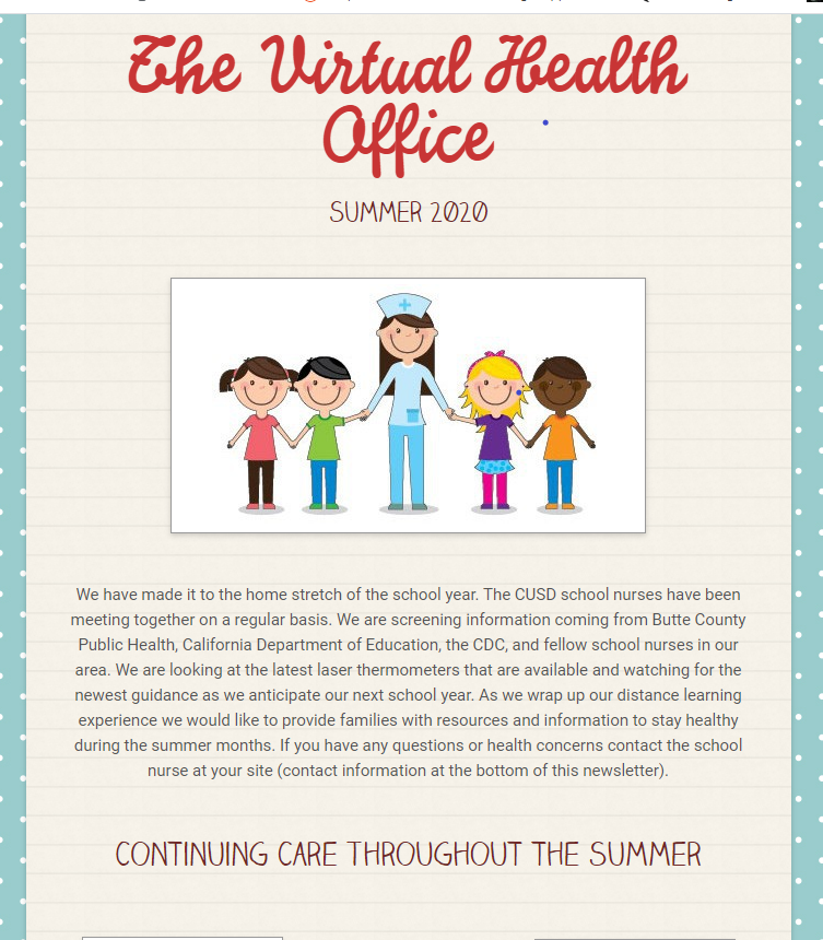 CUSD VIRTUAL HEALTH OFFICE